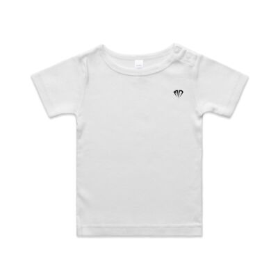 Wee Size BASEBALLER Staple Tee Black Print Thumbnail