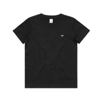 Kids Basic Tee BASEBALLER White Print Thumbnail