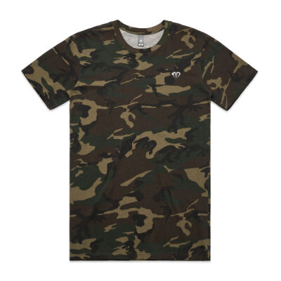 Mens Camo BASEBALLER White Print Thumbnail