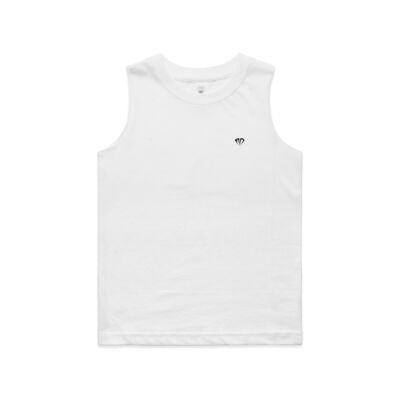 Kids Tank Tee Diamond Pocket Logo Black Print Thumbnail