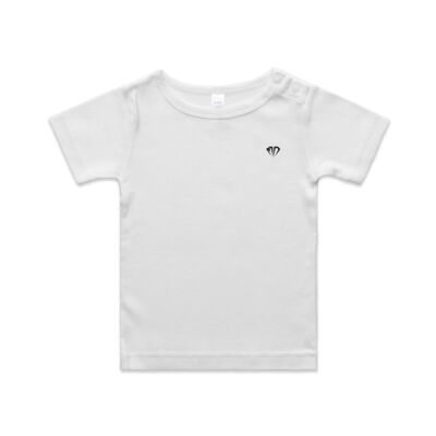 Kids Wee Tee Diamond Pocket Logo Black Print Thumbnail