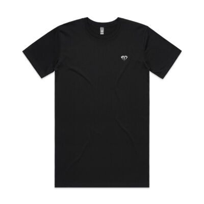 Mens Tall Tee Diamond Pocket White Print Thumbnail