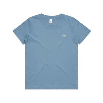 Kids Tee Diamond Pocket White Print Thumbnail