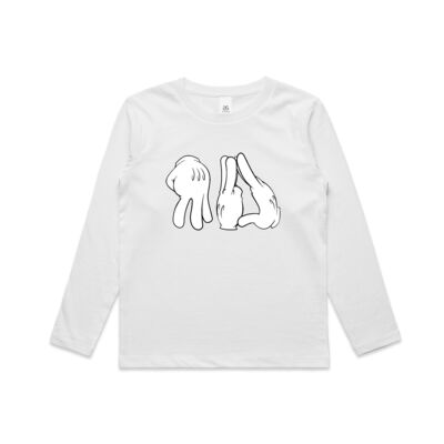 Kids Longsleeve Tee CARTOON Front Print Thumbnail