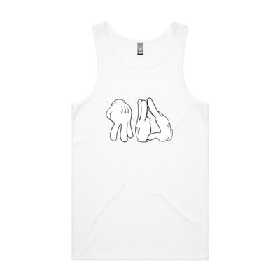 Mens Singlet CARTOON Front Print Thumbnail