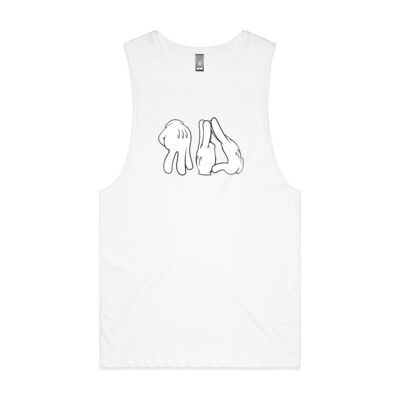Mens Tank CARTOON Front Print Thumbnail