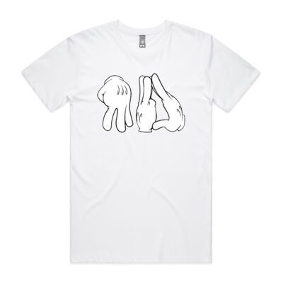 Mens Basic Tee CARTOON Stance Front Print Thumbnail