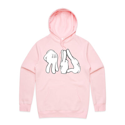 Womens Basic Hoodie CARTOON Front Print Thumbnail