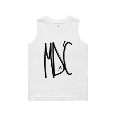 Kids Tank GRAPH Front Black Print Thumbnail
