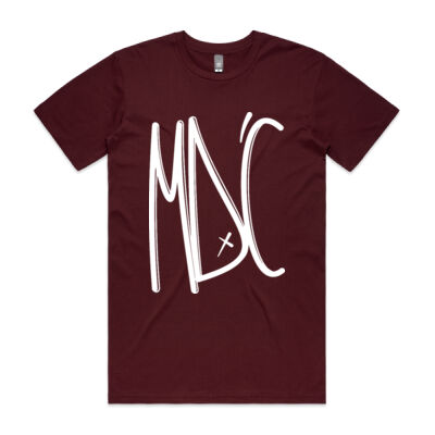 Mens Basic Tee GRAPH White Front Print Thumbnail