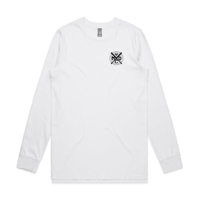 Mens Longsleeve Tee BASEBALLER Pocket Black Thumbnail