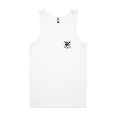 Mens Singlet BASEBALLER Pocket Black Thumbnail
