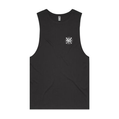 Mens Tank BASEBALLER Pocket White Thumbnail