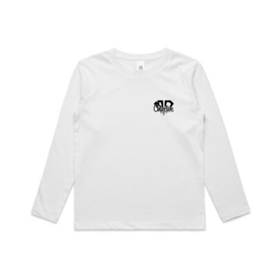 Kids Longsleeve Tee LOGO Pocket Black Print Thumbnail