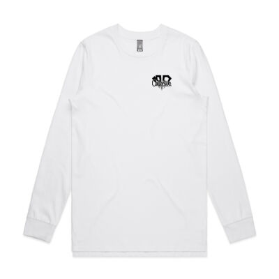 Mens Longsleeve Tee LOGO Pocket Black Print Thumbnail