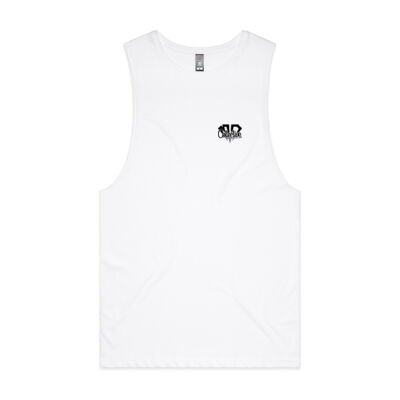 Mens Tank LOGO Pocket Black Print Thumbnail