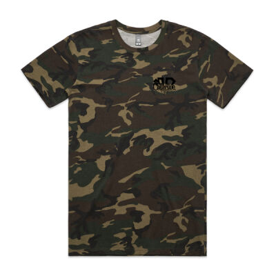 Mens Camo Tee LOGO Pocket Black Print Thumbnail