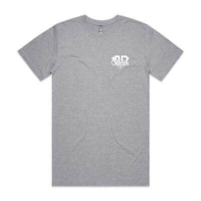 Mens 816DAN Tee LOGO Pocket White Print Thumbnail