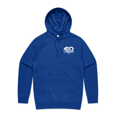 Womens Basic Hoodie LOGO Pocket White Print Thumbnail